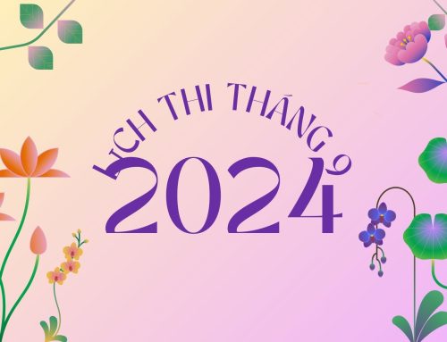 Lịch thi tháng 9 – HK1 năm học 2024-2025